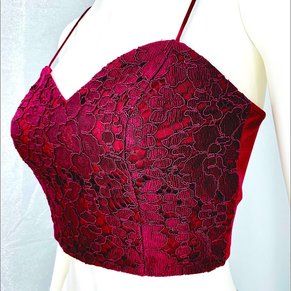 Topshop Tops - TOPSHOP Lace Crop Top